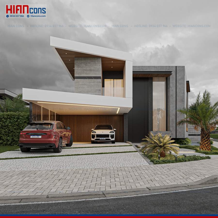 Thiết Kế Biệt Thự Hiện Đại 1 Tầng