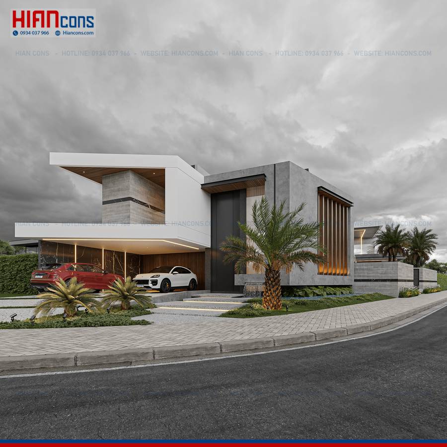 Thiết Kế Biệt Thự Hiện Đại 1 Tầng