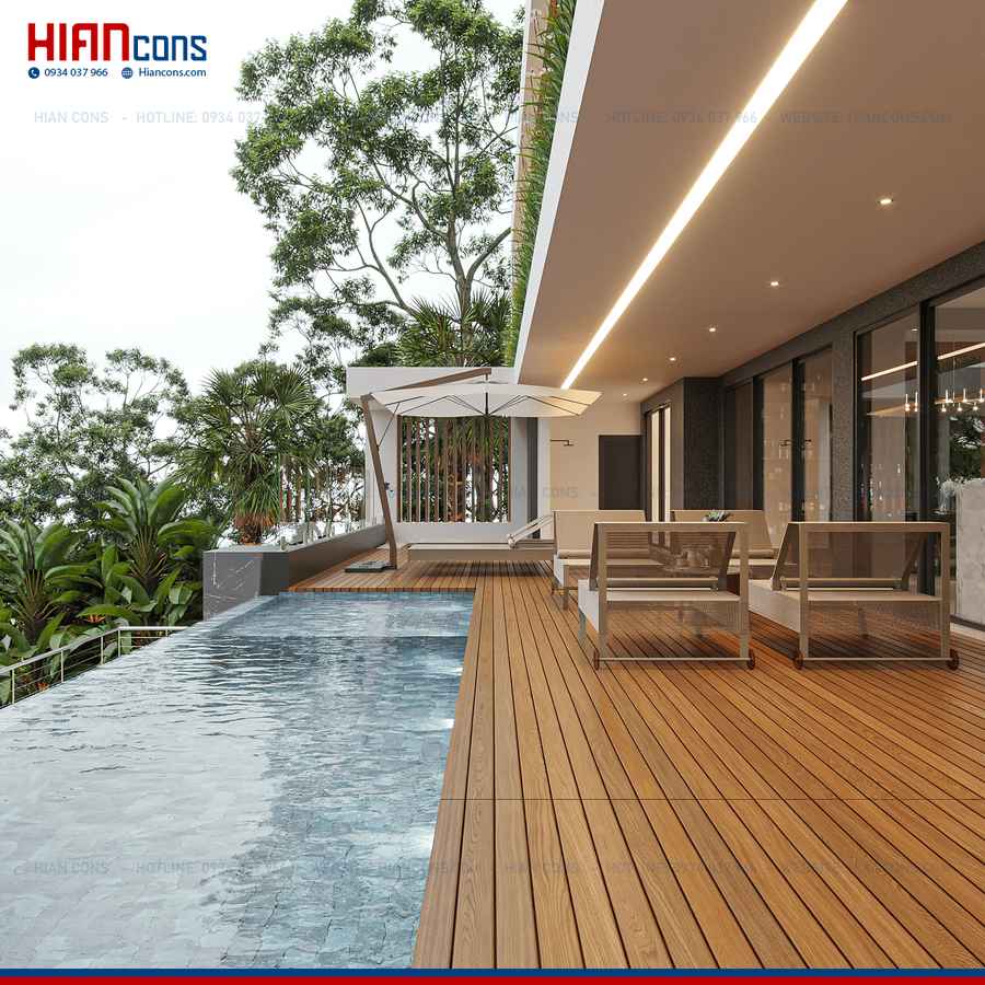 Thi Công Biệt Thự Hiện Đại 1 Tầng