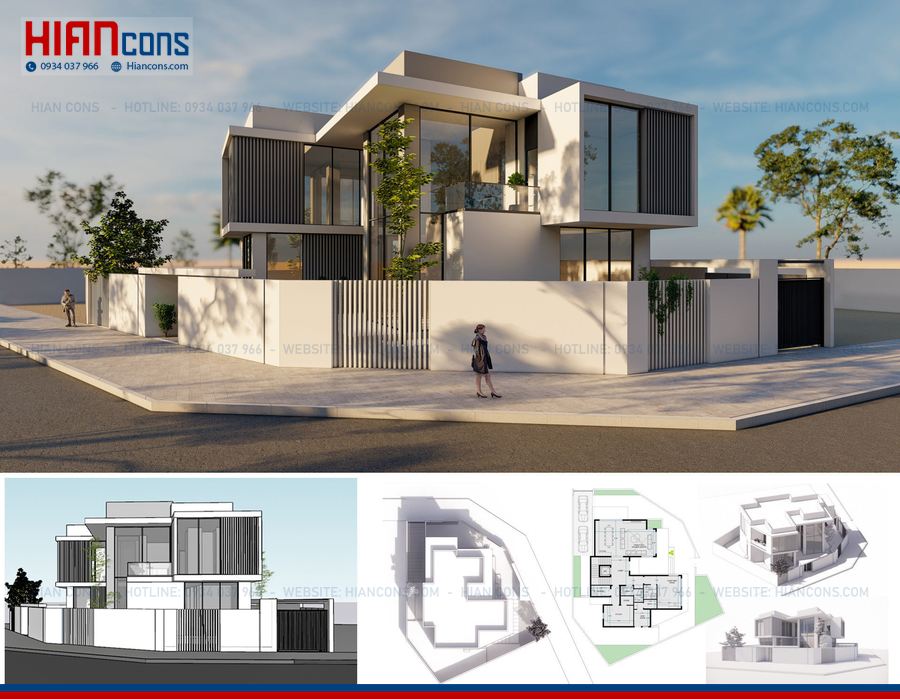 Báo Giá Biệt Thự Hiện Đại 1 Tầng