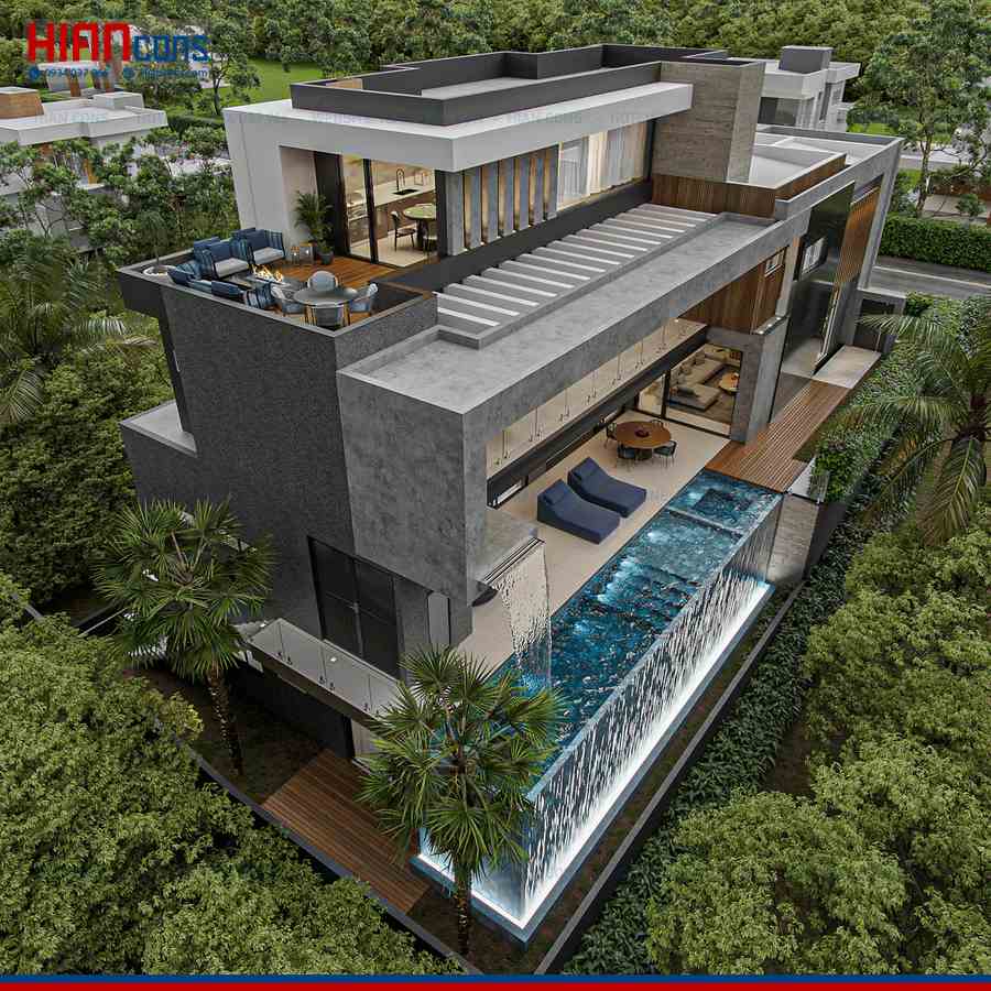 Thiết Kế Biệt Thự Hiện Đại 2 Tầng
