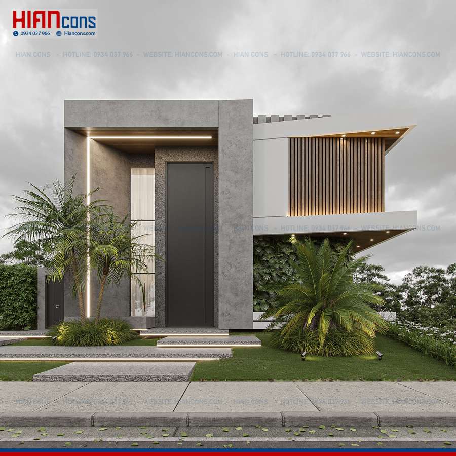 Thiết Kế Biệt Thự Hiện Đại 2 Tầng