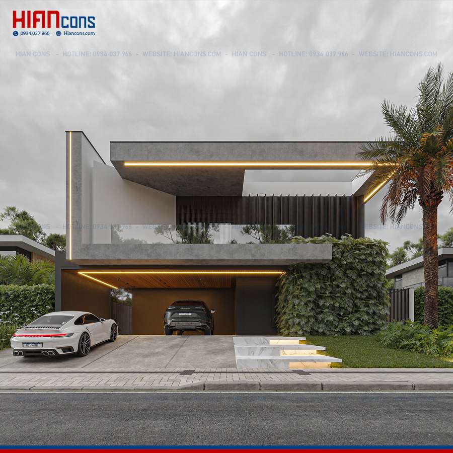 Thi Công Biệt Thự Hiện Đại 3 Tầng