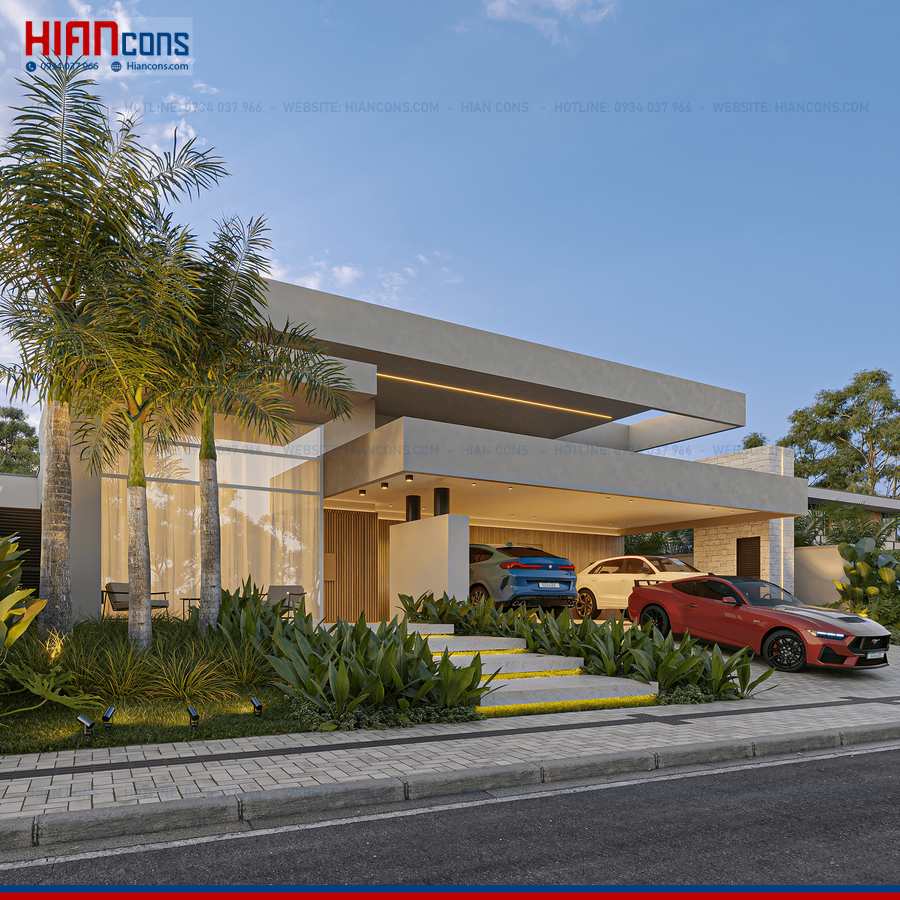 Báo Giá Biệt Thự Hiện Đại 3 Tầng