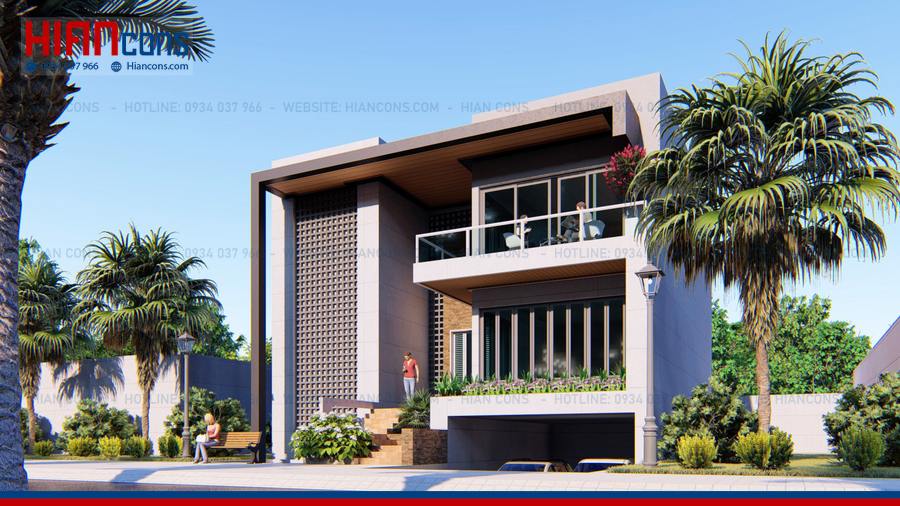 Thiết Kế Biệt Thự Hiện Đại 4 Tầng