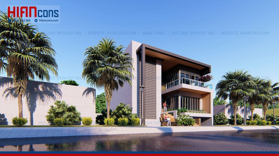 Thiết Kế Biệt Thự Hiện Đại 4 Tầng