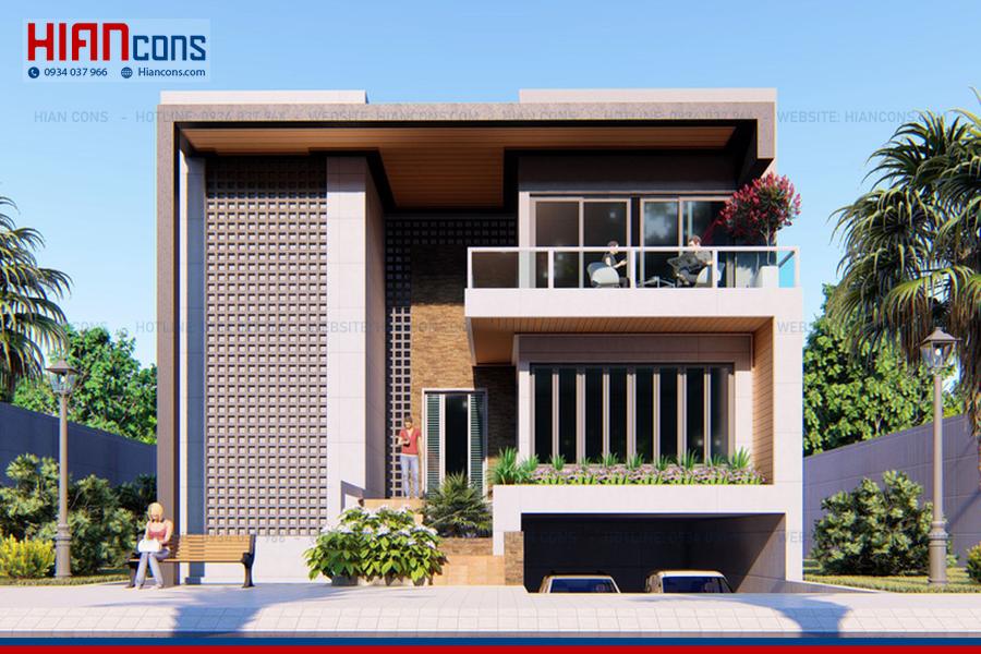 Thiết Kế Biệt Thự Hiện Đại 4 Tầng