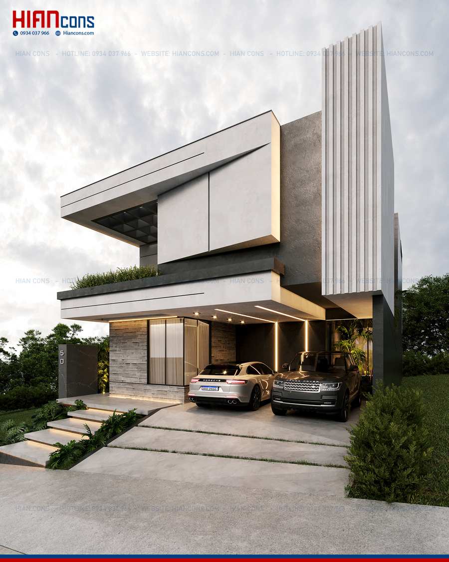Biệt Thự Hiện Đại 5 Tầng