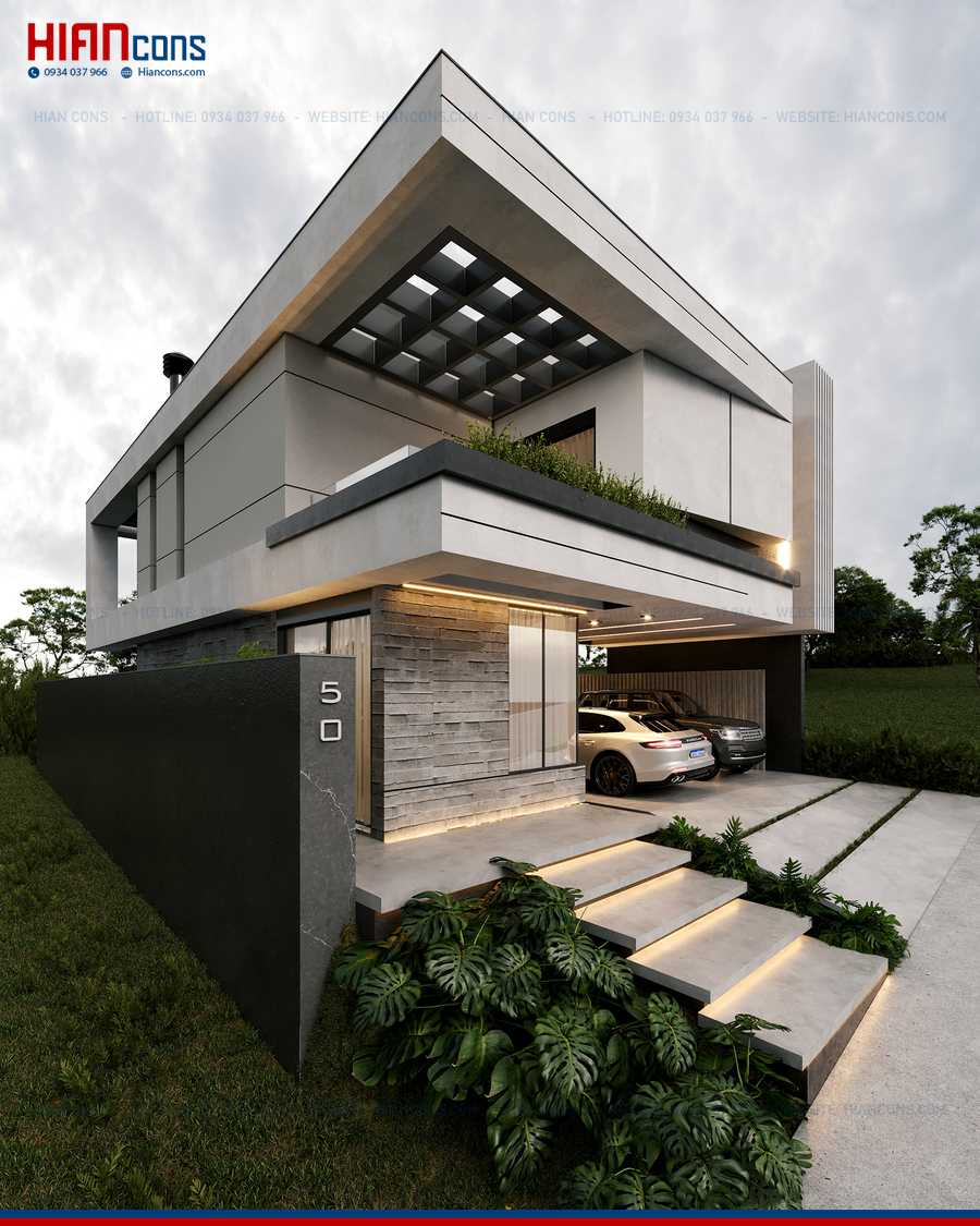 Biệt Thự Hiện Đại 5 Tầng