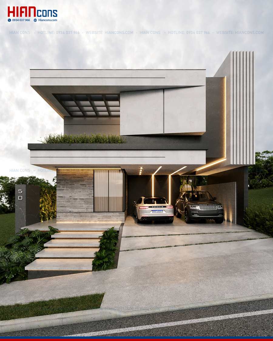 Biệt Thự Hiện Đại 5 Tầng