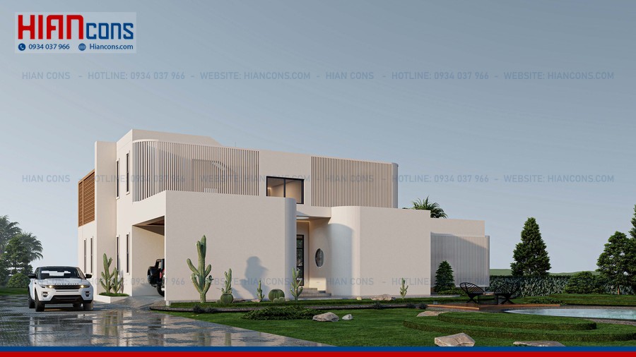 Biệt Thự Hiện Đại 1 Trệt 2 Lầu