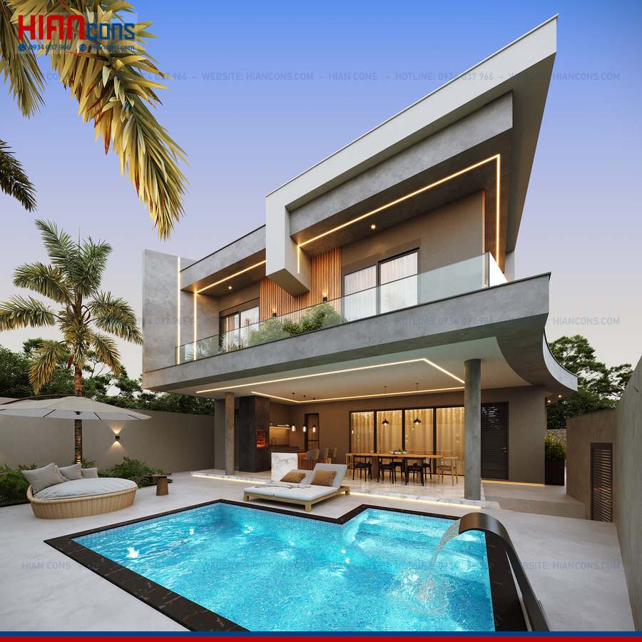 Báo Giá Biệt Thự Hiện Đại 2 Mặt Tiền