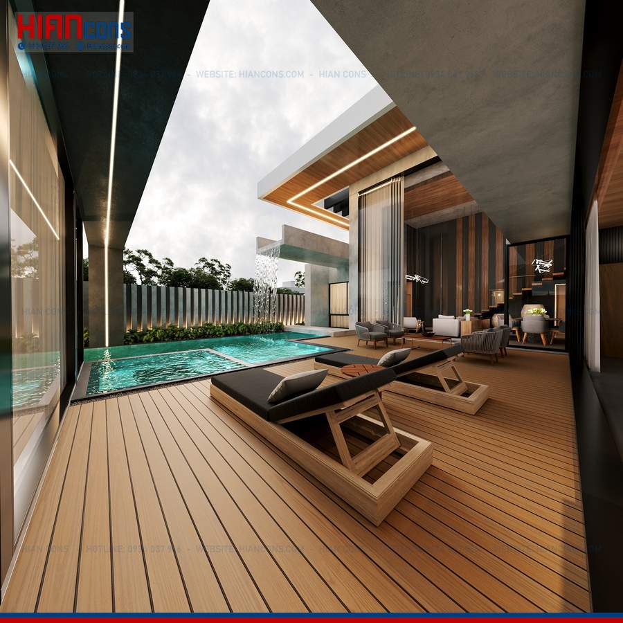 Thi Công Biệt Thự Hiện Đại 5 Phòng Ngủ