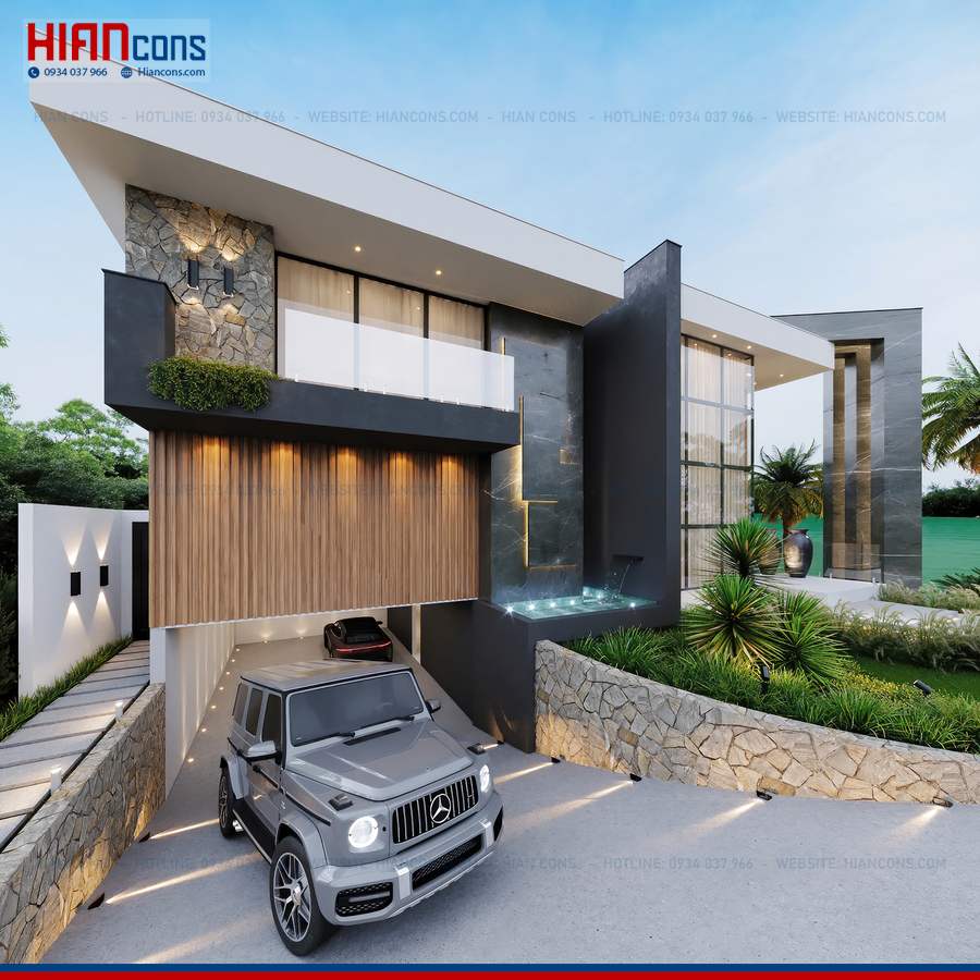 Báo Giá Biệt Thự Hiện Đại 5 Phòng Ngủ