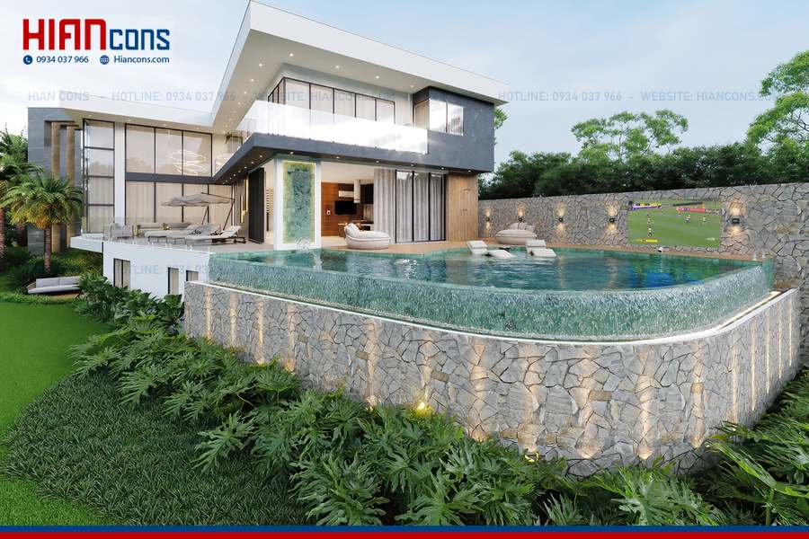 Báo Giá Biệt Thự Hiện Đại 5 Phòng Ngủ