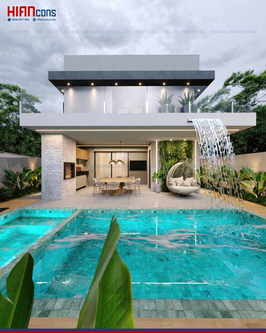 Biệt Thự Hiện Đại 6 Phòng Ngủ