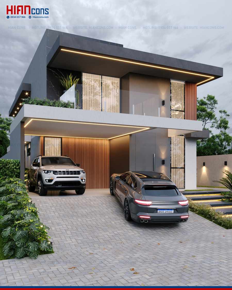 Biệt Thự Hiện Đại 6 Phòng Ngủ