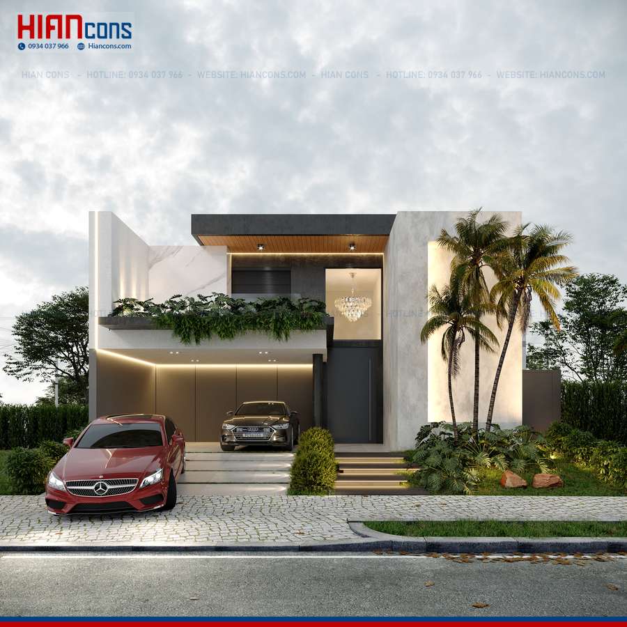 Thiết Kế Biệt Thự Hiện Đại 6 Phòng Ngủ