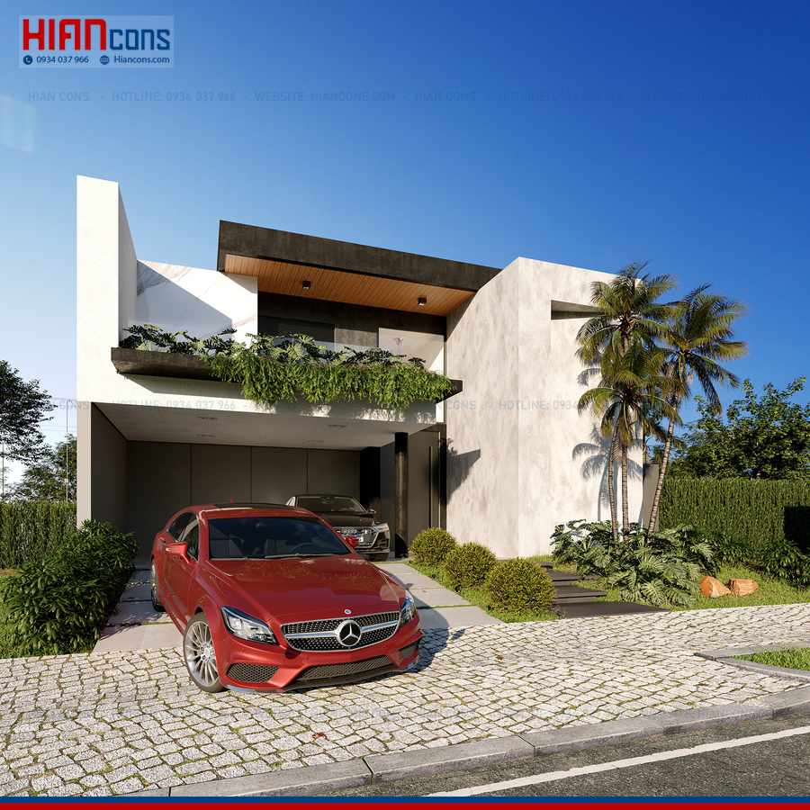 Thiết Kế Biệt Thự Hiện Đại 6 Phòng Ngủ