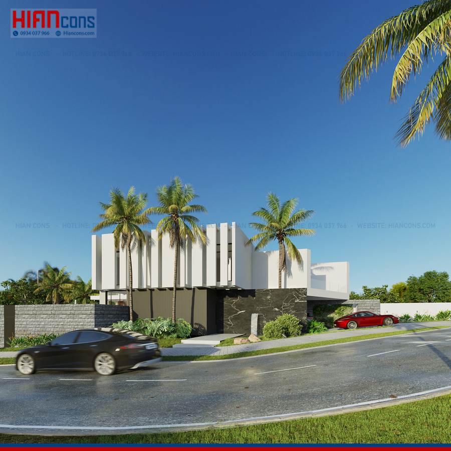 Biệt Thự Hiện Đại Mái Bằng