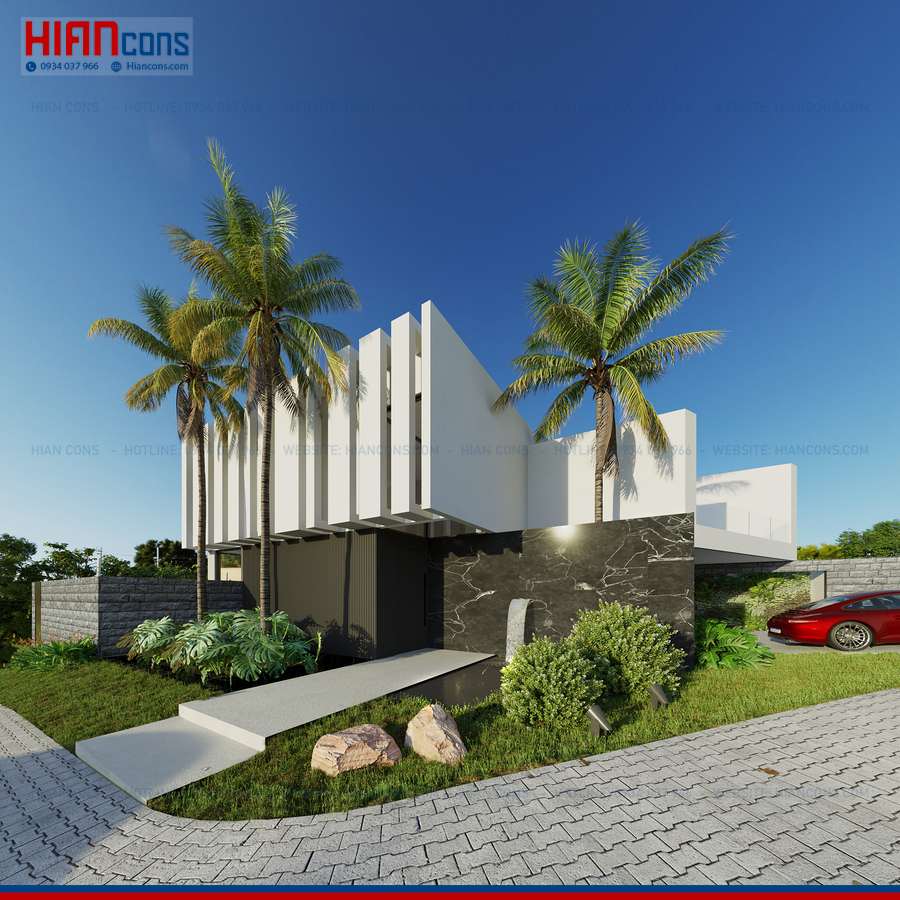 Biệt Thự Hiện Đại Mái Bằng