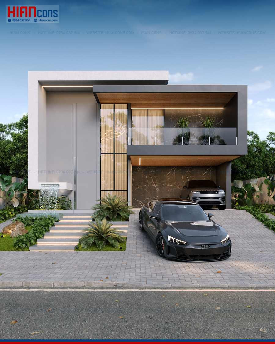 Thi Công Biệt Thự Hiện Đại Mái Nhật