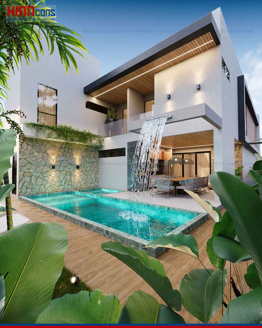 Thi Công Biệt Thự Hiện Đại Mái Nhật