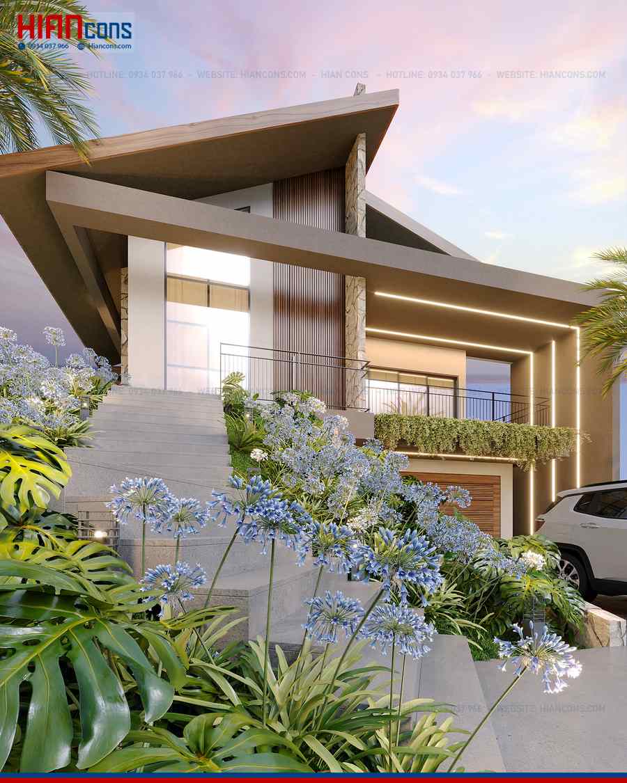 Thi Công Biệt Thự Hiện Đại Có Sân Vườn