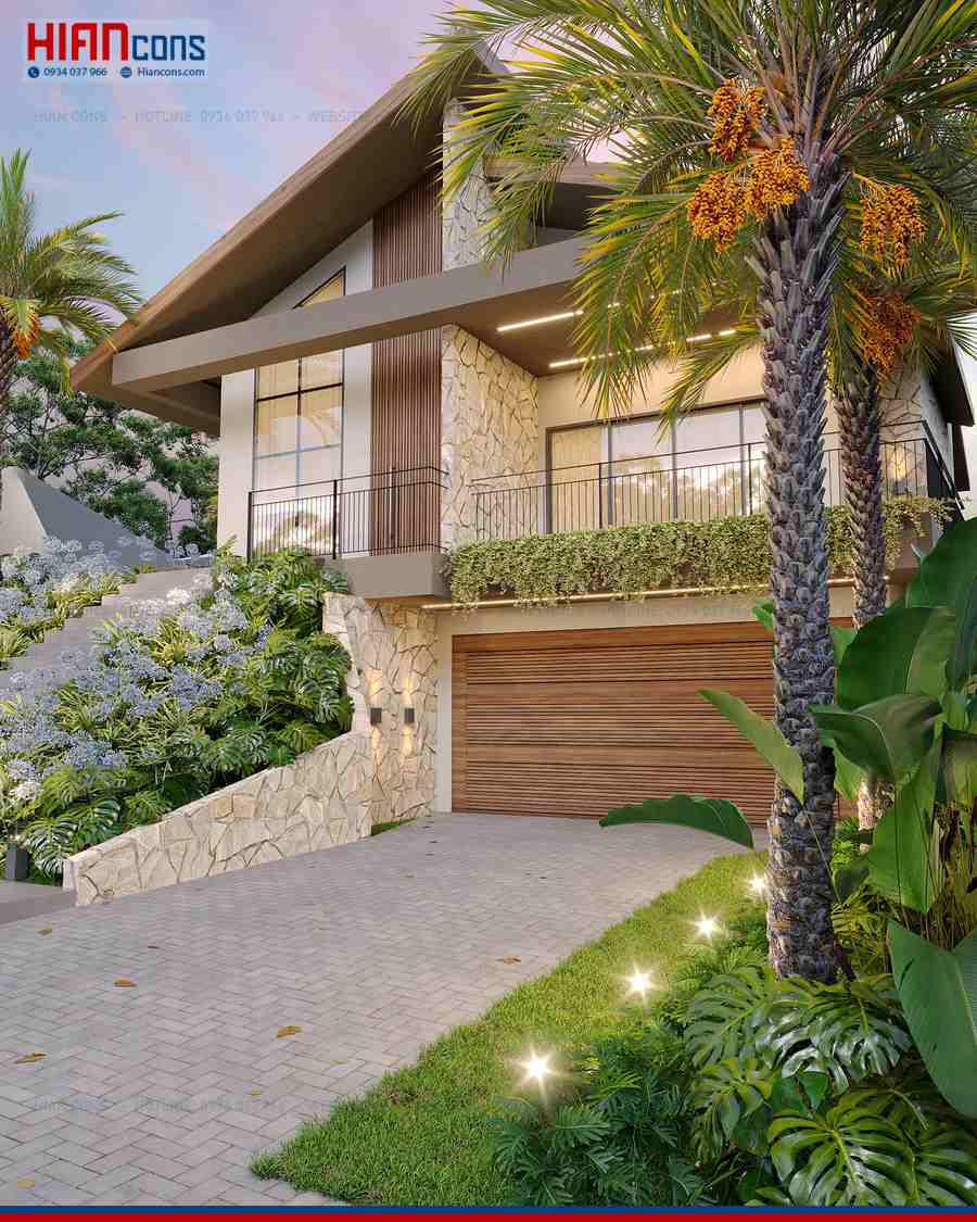 Thi Công Biệt Thự Hiện Đại Có Sân Vườn