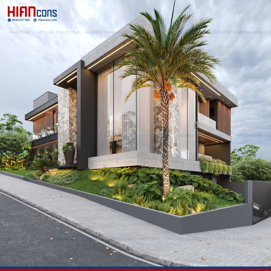 Thiết Kế Biệt Thự Hiện Đại Có Hồ Bơi
