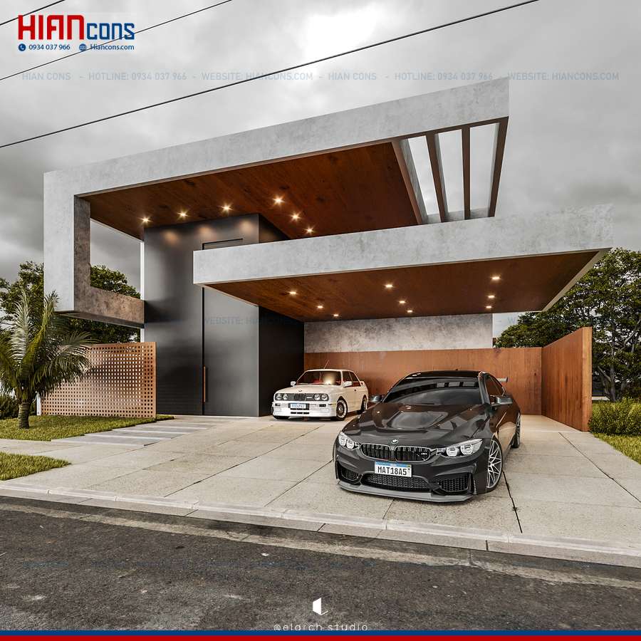 Thiết Kế Biệt Thự Hiện Đại Có Tầng Hầm