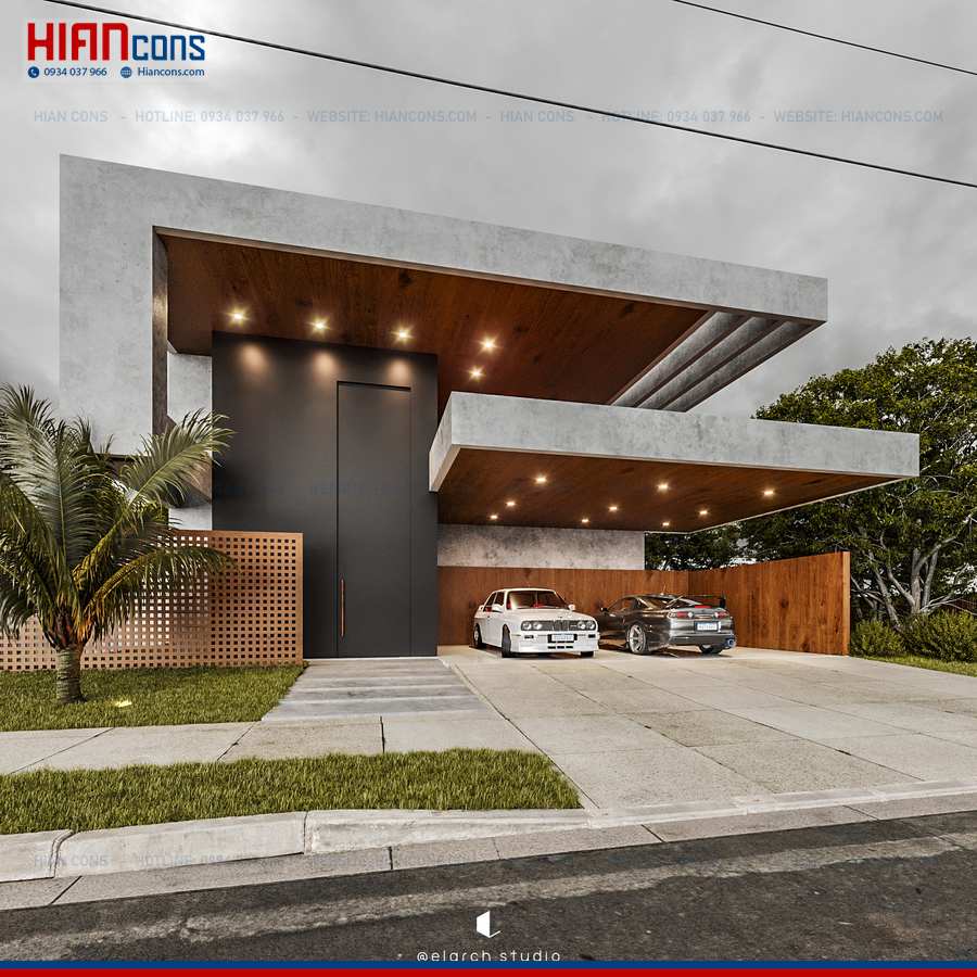 Thiết Kế Biệt Thự Hiện Đại Có Tầng Hầm