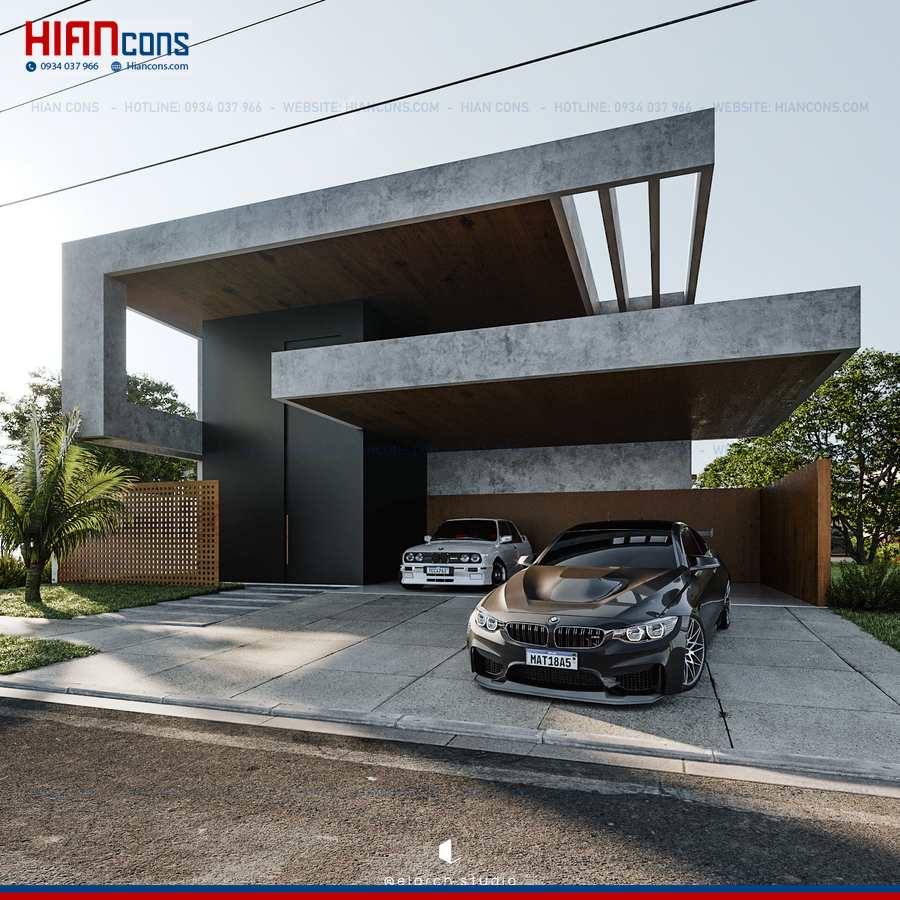 Thiết Kế Biệt Thự Hiện Đại Có Tầng Hầm