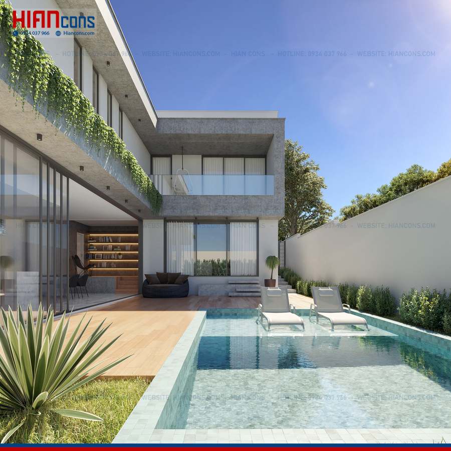 Biệt Thự Hiện Đại Có Giếng Trời