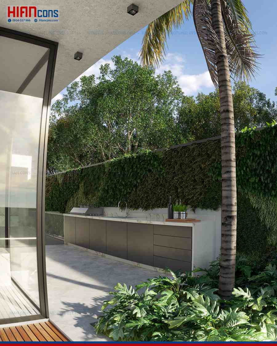 Biệt Thự Hiện Đại Có Hệ Lam