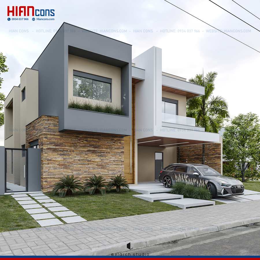 Biệt Thự Hiện Đại Có Mặt Tiền Rộng