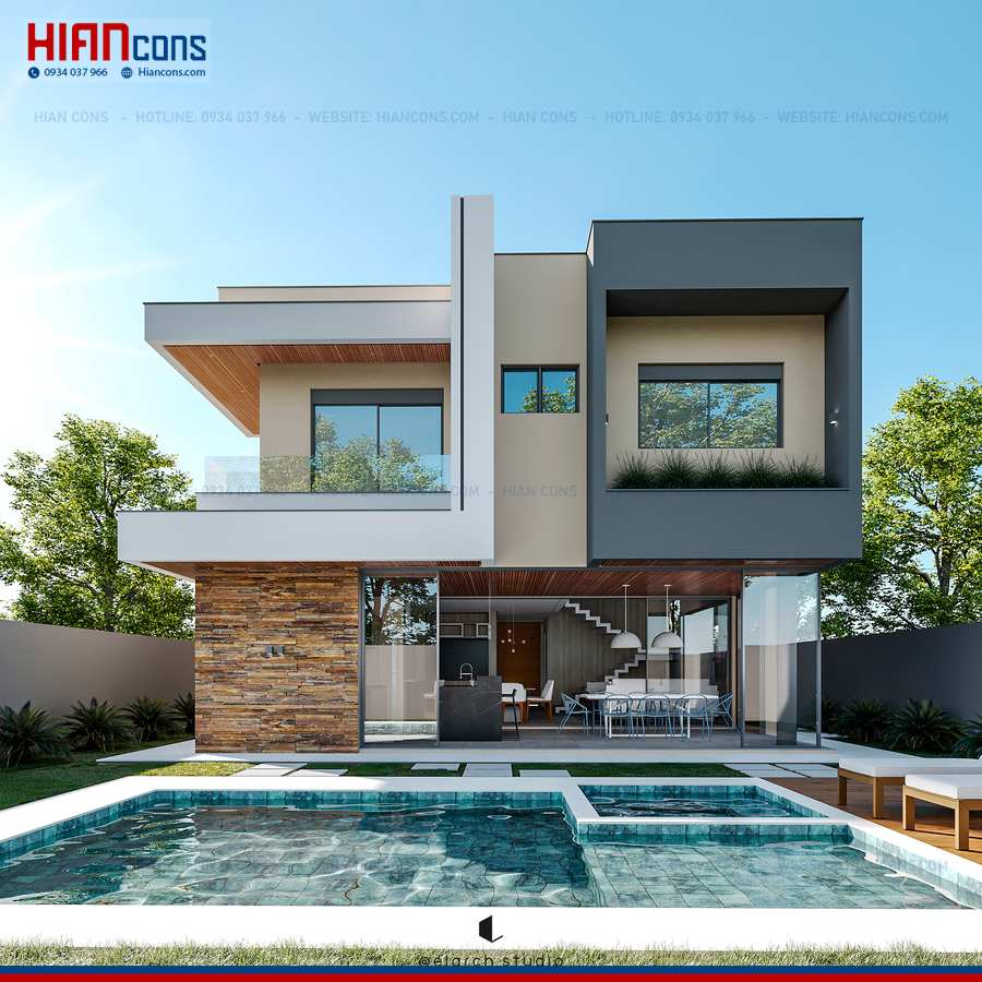 Biệt Thự Hiện Đại Có Mặt Tiền Rộng