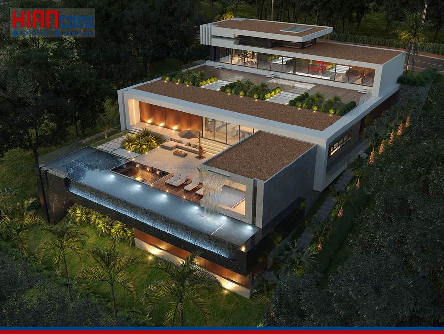 Biệt Thự Hiện Đại Có Hồ Cá
