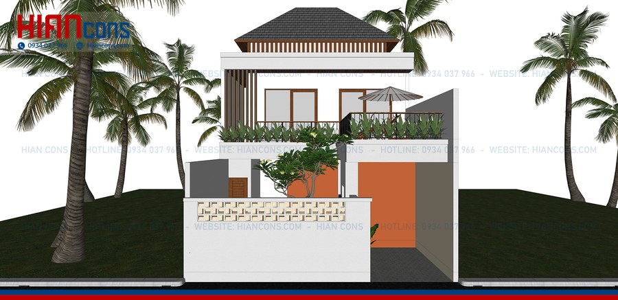 Thiết Kế Biệt Thự Hiện Đại Sân Vườn