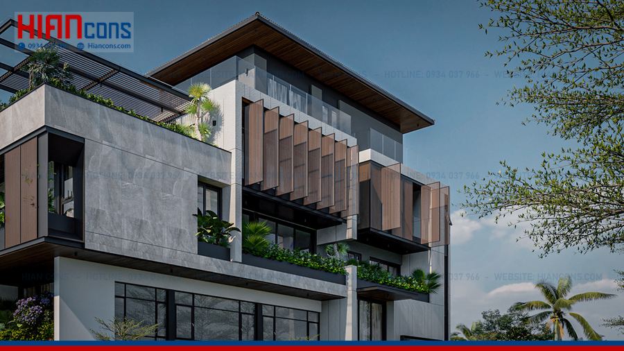 Thiết Kế Biệt Thự Hiện Đại Liền Kề