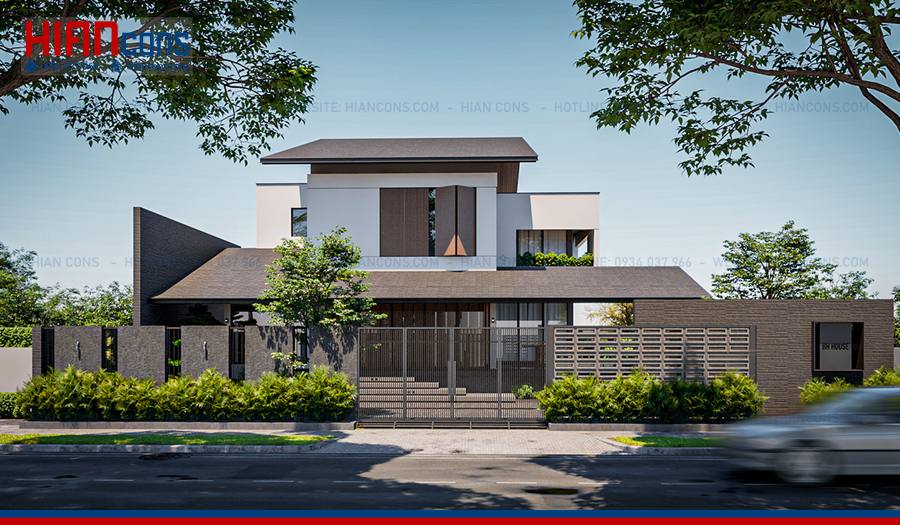 Thiết Kế Biệt Thự Hiện Đại Trên Đất Rộng