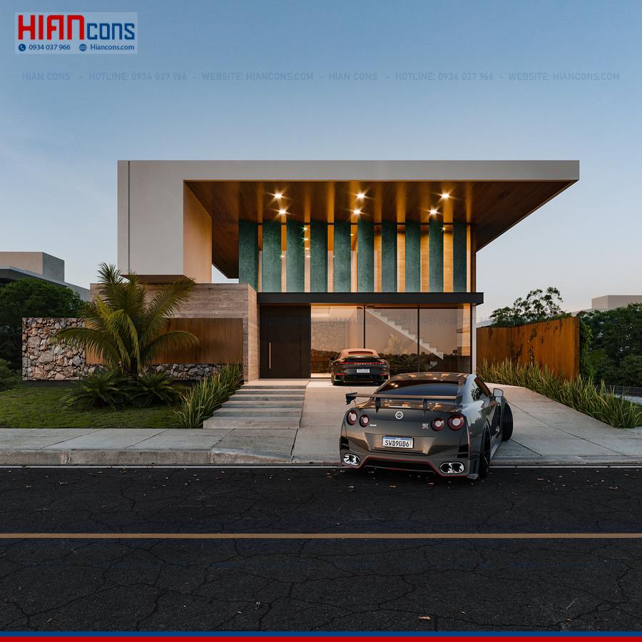 Thiết Kế Biệt Thự Hiện Đại Diện Tích 100M2