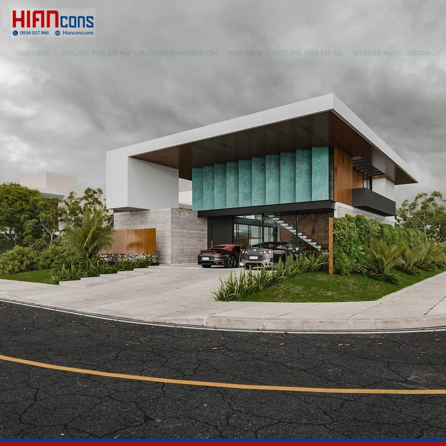Thiết Kế Biệt Thự Hiện Đại Diện Tích 100M2