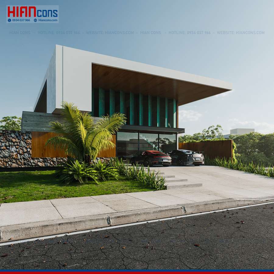 Thiết Kế Biệt Thự Hiện Đại Diện Tích 100M2