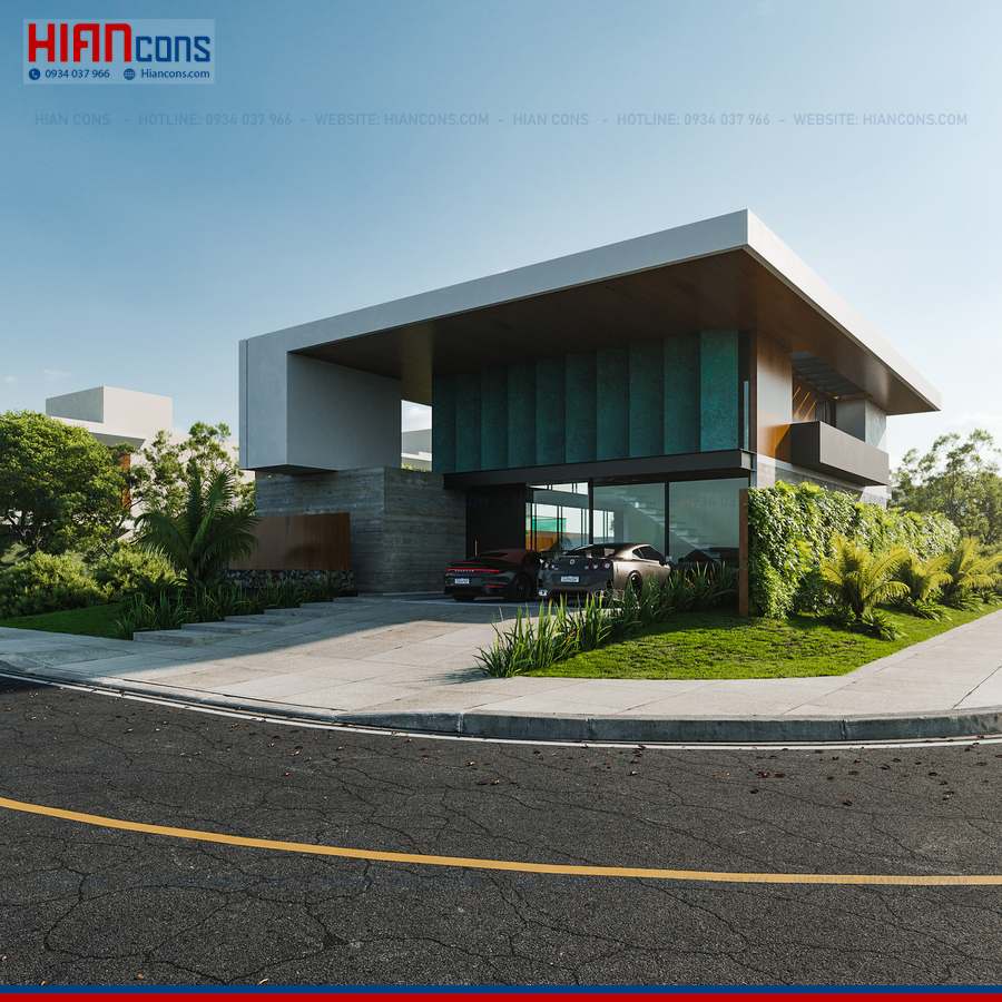 Thiết Kế Biệt Thự Hiện Đại Diện Tích 100M2