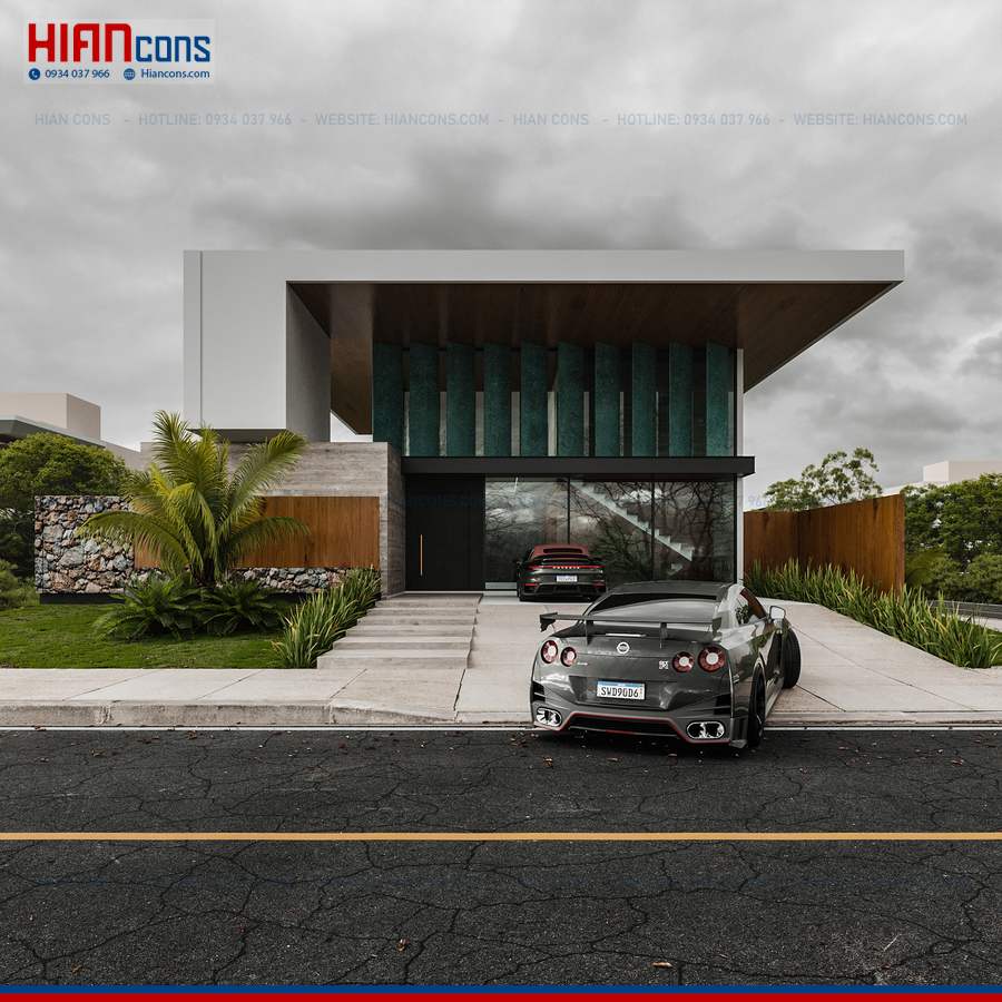 Thiết Kế Biệt Thự Hiện Đại Diện Tích 100M2
