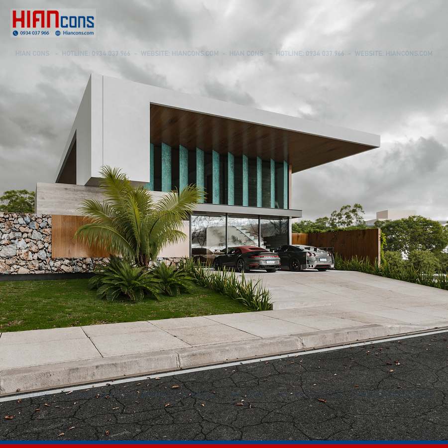 Thiết Kế Biệt Thự Hiện Đại Diện Tích 100M2