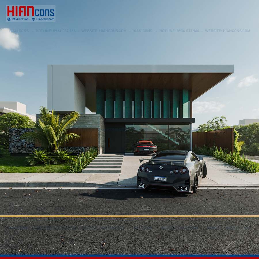 Thiết Kế Biệt Thự Hiện Đại Diện Tích 100M2