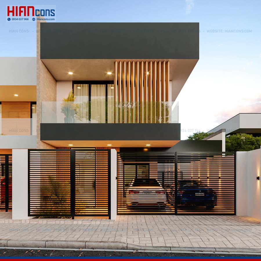 Thi Công Biệt Thự Hiện Đại Diện Tích 100M2