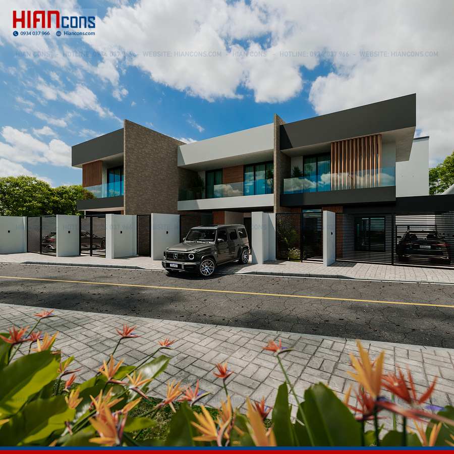 Thi Công Biệt Thự Hiện Đại Diện Tích 100M2